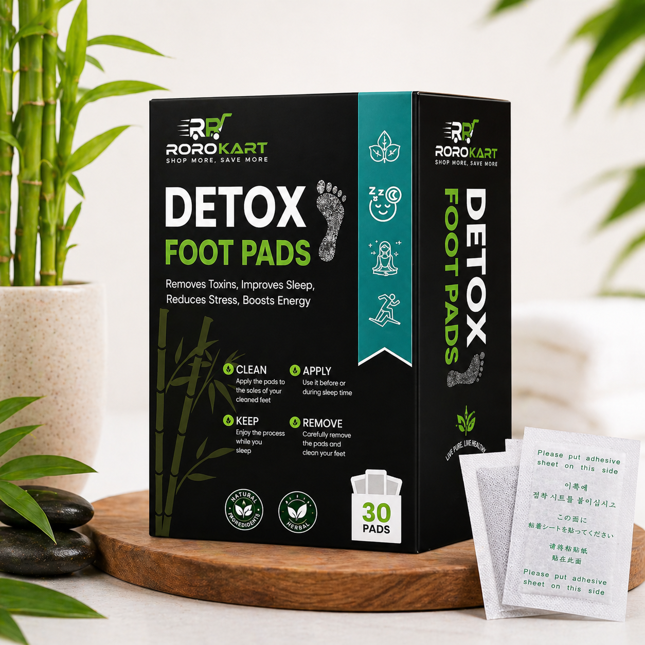 RoroKart Foot Detox Patch - Best Diabetes Relief Patch For Your Health