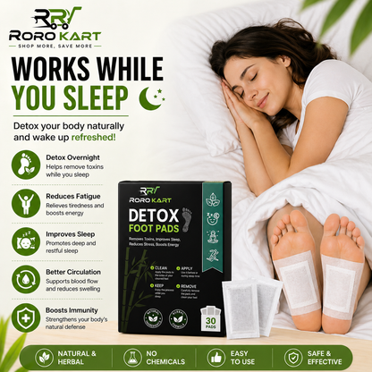 RoroKart Foot Detox Patch - Best Diabetes Relief Patch For Your Health